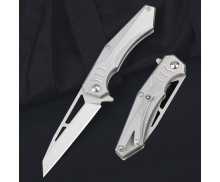 White Shark No Logo Axis Folding EDC Pocket Knife Outdoor Camping Survival Tool with Carry Clip UD408822
